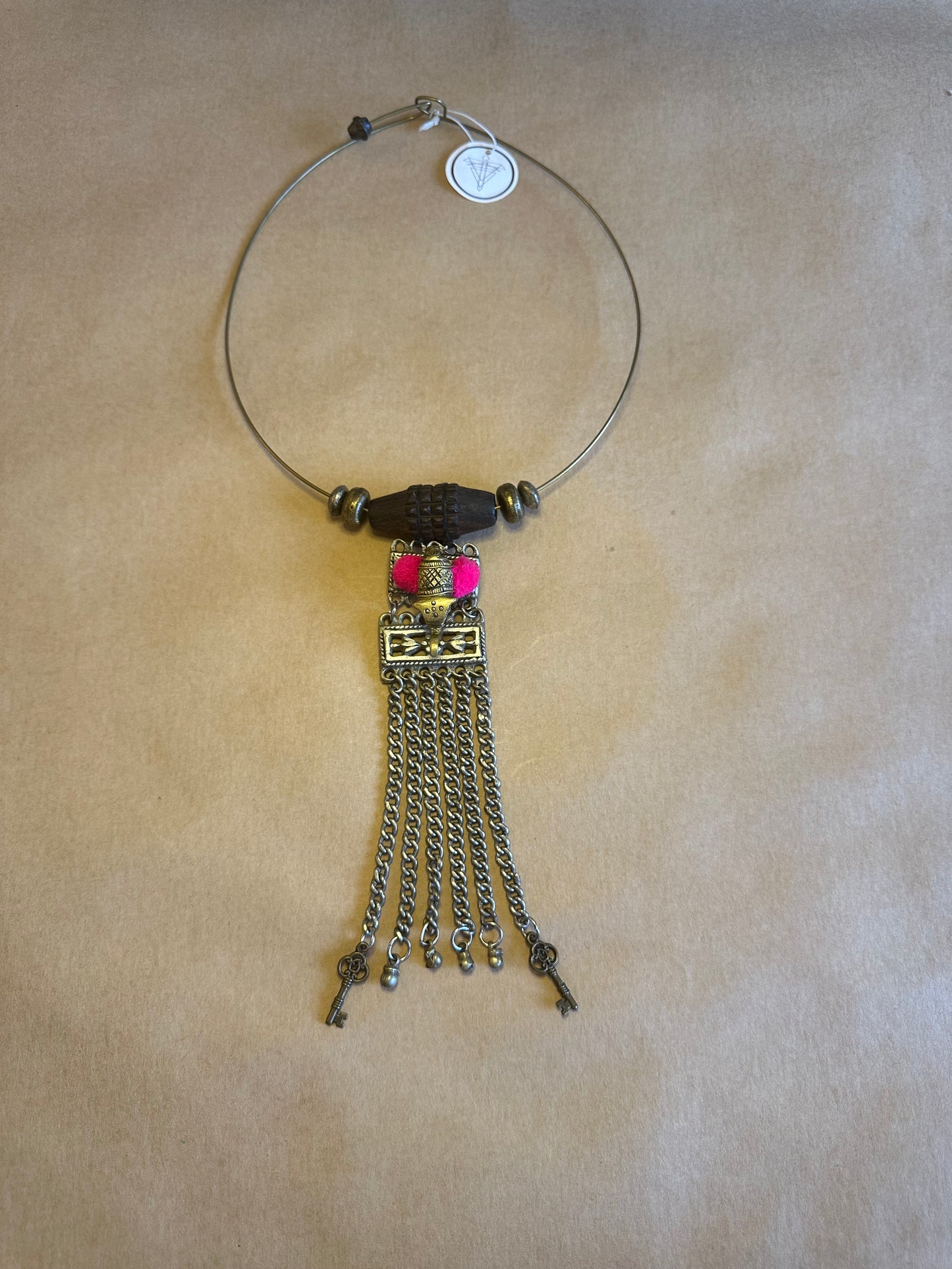 Elephant belt necklace