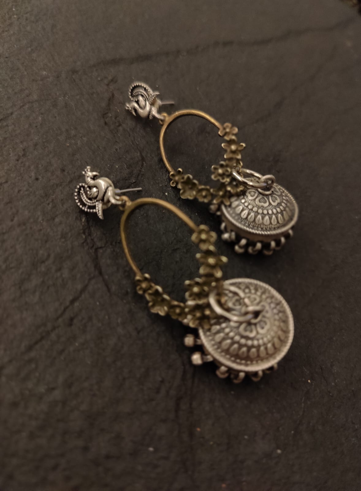 Silver Jhumkis